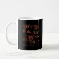 Botanical Art, Frog Fungi Goblincore Aesthetic Cot Coffee Mug