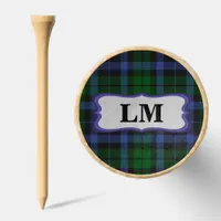 Monogram Black Watch Tartan Variation Top of Golf Tees
