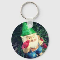 Garden Gnome in my Chamomile#inmygarden Keychain