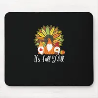 Fall Gnomes With Autumn Pumpkin It’s Fall Y’all Mouse Pad