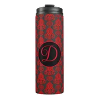 Elegant, Vintage, Victorian Damask Personalized Thermal Tumbler