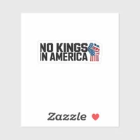 No Kings In America USA Vintage Graphic Sticker