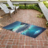 Out of this World - Magical Nighttime Skyline Outdoor Rug