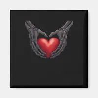 Skeleton Hand Heart Magnet