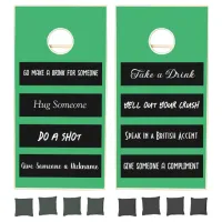 Funny Rules Cornhole Se Cornhole Set