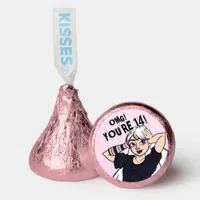 Teen Girl Pink Cartoon Punk 14th Birthday  Hershey®'s Kisses®