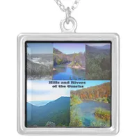 Hills and Rivers of the Ozarks Silver Plated Necklace
