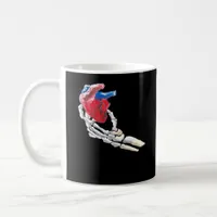 This Is My Heart Skeleton Heart Hands Creative Coffee Mug