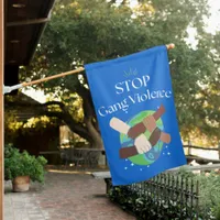 Stop Gang Violence Hands entwined House Flag