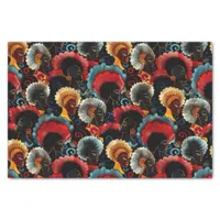 Elegant Ethnic African Woman Pattern Tissue Paper