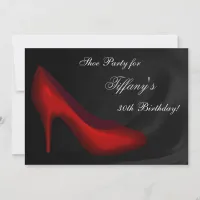 High Heel Shoes Birthday Party Invitation