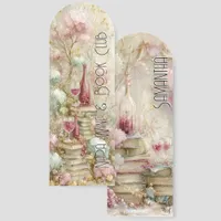Vintage Books and Wine Bookmarks