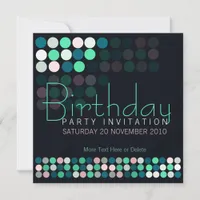 House Party Lights Stylish Birthday Invitation