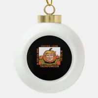 Halloween -  Trumpkin Election Classic Ceramic Ball Christmas Ornament