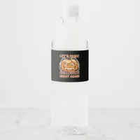Funny Trumpkin - Let's Make Halloween Great Again  Water Bottle Label