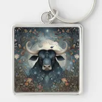 Taurus Bull Zodiac Astrology Mystical Birthday Keychain