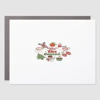 Tis The Season Christmas Acrylic Block Car Magnet