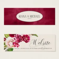 Roses Burgundy/Cream Wedding Website ID584