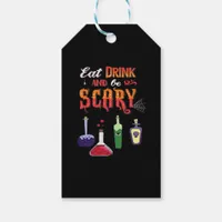 Eat Drink And Be Scary Vintage Art Gift Tags