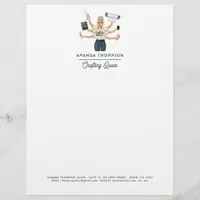 Chic Crafting Queen Business Branding Letterhead