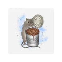 Rat and Bake Beans Metal Print