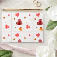 Colorful Watercolor Hearts  Envelope