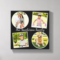 Family Picture Collage 4 Photos Custom Gallery  Canvas Print