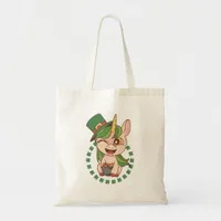 St Patrick Unicorn Tote Bag