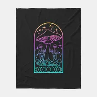 Cottagecore Aesthetic Goblincore Mushroom Academia Fleece Blanket