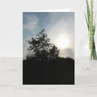 Sunset Tree Card