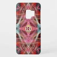 Monogram Fractal Diamond Dreams Logo Initials Case-Mate Samsung Galaxy S9 Case