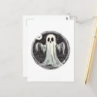The Cute  Little Halloween Ghost Postcard