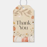 Pumpkin Fall Baby Shower Thank You Gift Tags