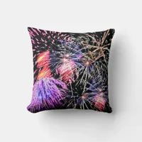 Fireworks Display Throw Pillow