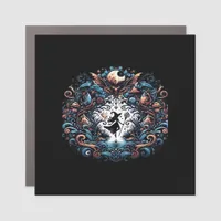 Whimsigoth Witch Within A Classic Car Magnet