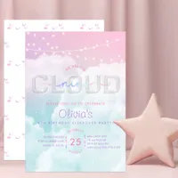 Cloud Nine Sleepover Invitation – Pastel Sky 9th B