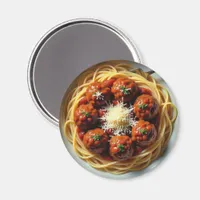 Spaghetti with Meatballs Dinner Magnet