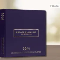 Estate Planning Binder Custom Logo Purple