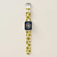 Yellow Scattered Sunflowers Apple Watch Band