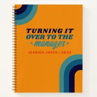 Universal Manager 70s Yellow Law of Attraction Notebook