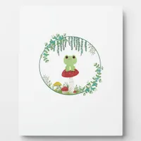 Cottagecore Aesthetic Kawaii Frog Goblincore Cute  Plaque