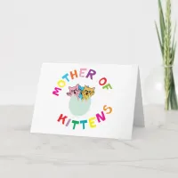 Mother of Kittens card