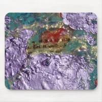 Smile Abstract Mixed Media Collage Mouse Pad
