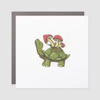 Cottagecore Aesthetic Mushroom Turtle Tortoise Gob Car Magnet