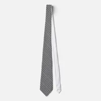 Weave Waves Black & White Fashion neck Tie