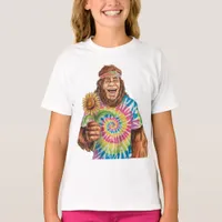 Hippie Sasquatch With Sunflower T-Shirt