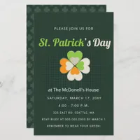 Budget Irish Flag St Patricks Day Invitation