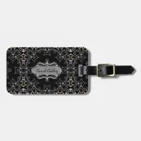 Goth Medieval Geometric Pattern Personalized Luggage Tag