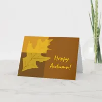 Fall Color Block Happy Autumn Card