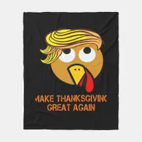 Happy Thanksgiving Day Fleece Blanket